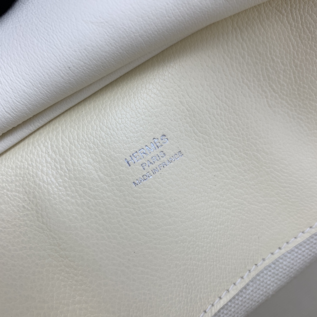 Hermes Cargo Birkin 25CM Limited Edition Canvas Handbag White